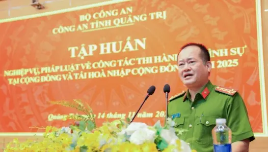 QUẢNG TRỊ: Công an tỉnh Quảng Trị khai giảng lớp tập huấn thi hành án hình sự tại cộng đồng năm 2025