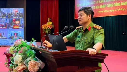 THANH HÓA: Tập huấn công tác thi hành án hình sự tại cộng đồng và công tác tái hoà nhập cộng đồng năm 2025