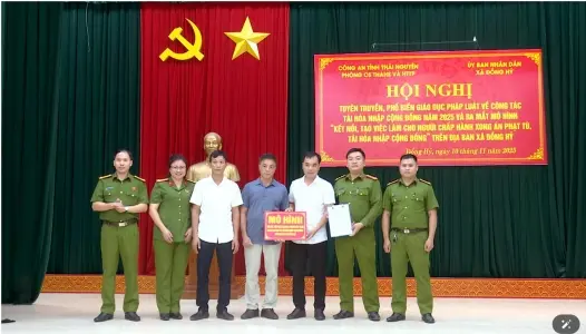 THÁI NGUYÊN: Ra mắt mô hình “Kết nối, tạo việc làm cho người chấp hành xong án phạt tù, tái hòa nhập cộng đồng” tại xã Đồng Hỷ"