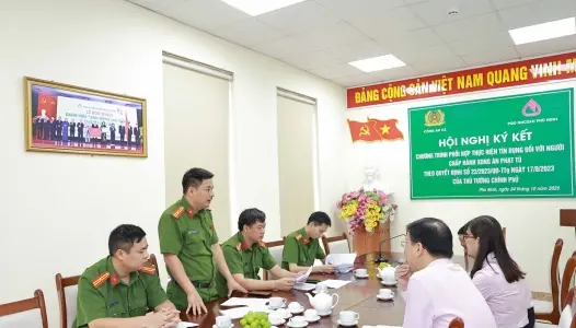 PHÚ THỌ: Ký quy chế phối hợp thực hiện tín dụng đối với người chấp hành xong án phạt tù