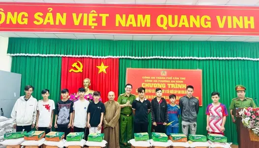 CẦN THƠ: Công an phường An Bình phối hợp tổ chức chương trình “Gặp gỡ để phổ biến pháp luật cho người dưới 18 tuổi; người chấp hành xong án phạt tù; người sử dụng trái phép chất ma túy; người quản lý sau cai nghiện trên địa bàn phường An Bình năm 2026”.