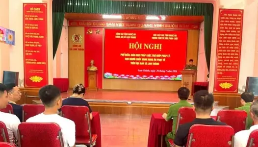 NGHỆ AN: Tuyên truyền, phổ biến pháp luật và tư vấn pháp lý cho người tái hoà nhập cộng đồng