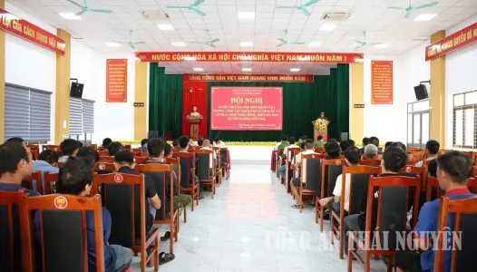 THÁI NGUYÊN: Công an xã Phú Lương tuyên truyền, phổ biến pháp luật thi hành án hình sự và tái hòa nhập cộng đồng