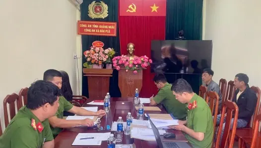 QUẢNG NGÃI: Công an tỉnh kiểm tra công tác thi hành án hình sự và quản lý các diện đối tượng tại các xã phía Tây