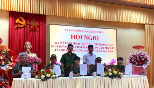 HƯNG YÊN: Ra mắt mô hình “Hướng tới tương lai giúp đỡ người chấp hành xong án phạt tù, tái hòa nhập cộng đồng” trên địa bàn xã Lê Quý Đôn, tỉnh Hưng Yên