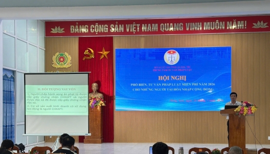 QUẢNG TRỊ: Tư vấn pháp luật miễn phí cho người tái hòa nhập cộng đồng tại Đồng Sơn