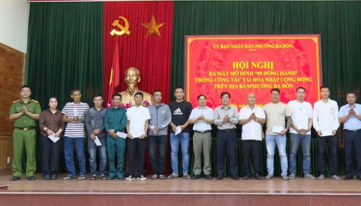 QUẢNG TRỊ: Ra mắt mô hình “05 đồng hành” trong công tác tái hòa nhập cộng đồng