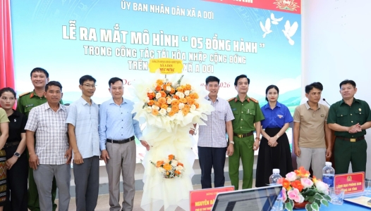 QUẢNG TRỊ: Xã A Dơi ra mắt mô hình “05 đồng hành” trong công tác tái hòa nhập cộng đồng