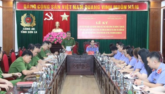 SƠN LA: Công an tỉnh ký kết Quy chế phối hợp trong công tác quản lý, thi hành tạm giữ, tạm giam, thi hành án hình sự và hỗ trợ tư pháp