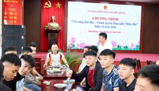 HẢI PHÒNG: Công an xã Kiến Hưng phối hợp tổ chức mô hình Dân vận khéo “Trà sáng thứ 7 - Chính quyền thân thiện” giúp đỡ tái hoà nhập cộng đồng