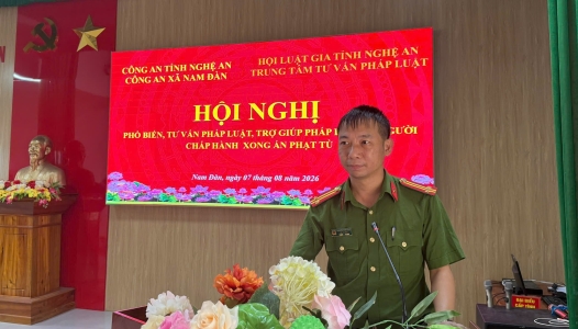 NGHỆ AN: Tuyên truyền, phổ biến, giáo dục pháp luật cho người chấp hành xong án phạt tù