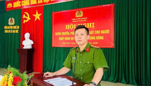 NGHỆ AN: Công an xã Đại Huệ kiểm danh, kiểm diện định kỳ và tuyên truyền pháp luật đối với người chấp hành án tại cộng đồng