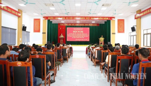 THÁI NGUYÊN: Công an xã Phú Lương tuyên truyền, phổ biến pháp luật thi hành án hình sự và tái hòa nhập cộng đồng