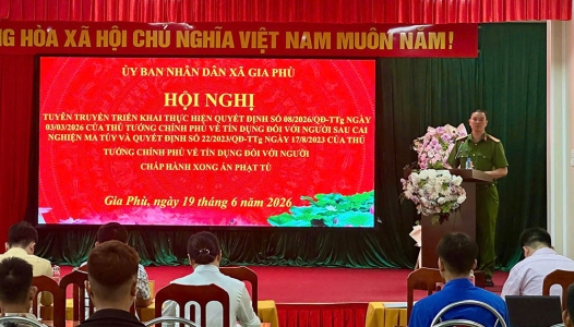 SƠN LA: Công an xã Gia Phù phối hợp tổ chức hội nghị tuyên truyền chính sách tín dụng đối với người chấp hành xong án phạt tù, người sau cai nghiện ma túy