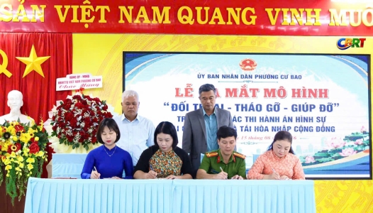 ĐẮK LẮK: Phường Cư Bao tổ chức Lễ ra mắt mô hình “Đối thoại - Tháo gỡ - Giúp đỡ” trong công tác tái hòa nhập cộng đồng