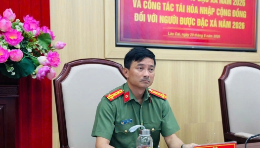 LÀO CAI: Công an tỉnh Lào Cai tổng kết công tác đặc xá và tái hòa nhập cộng đồng đối với người được đặc xá năm 2026